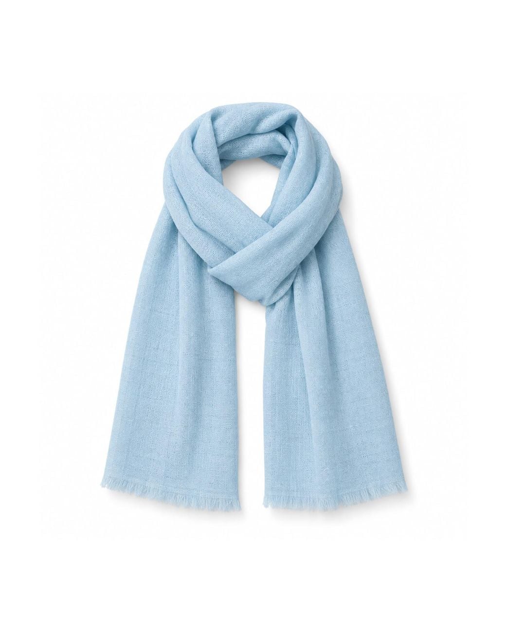Stovaria Blue Sky Cashmere Handwoven Scarf