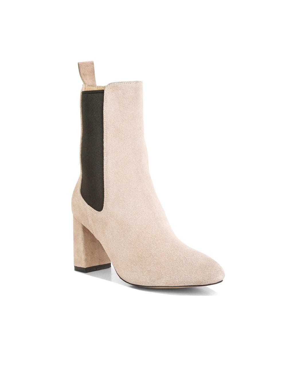 Rag & Co Brown Neutrals Gaven Suede High Ankle Chelsea Boots