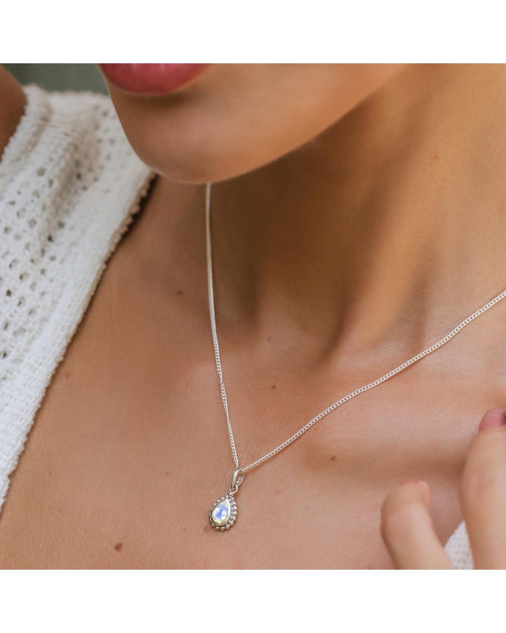 Charlotte's Web Jewellery Metallic June Birthstone Sterling Necklace