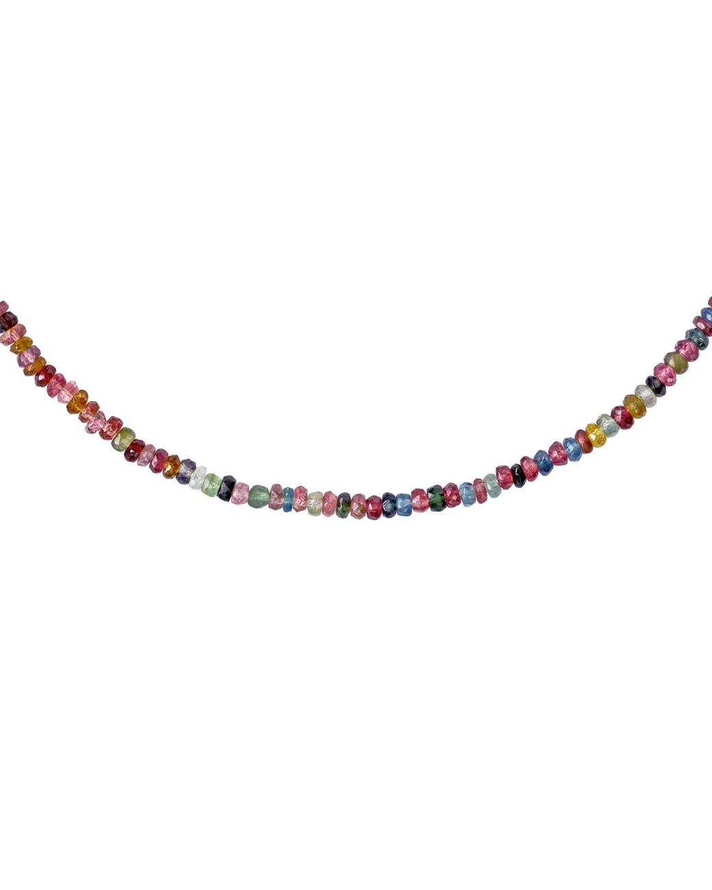Bombyx House Metallic Birthstone October Tourmaline Bead Necklace