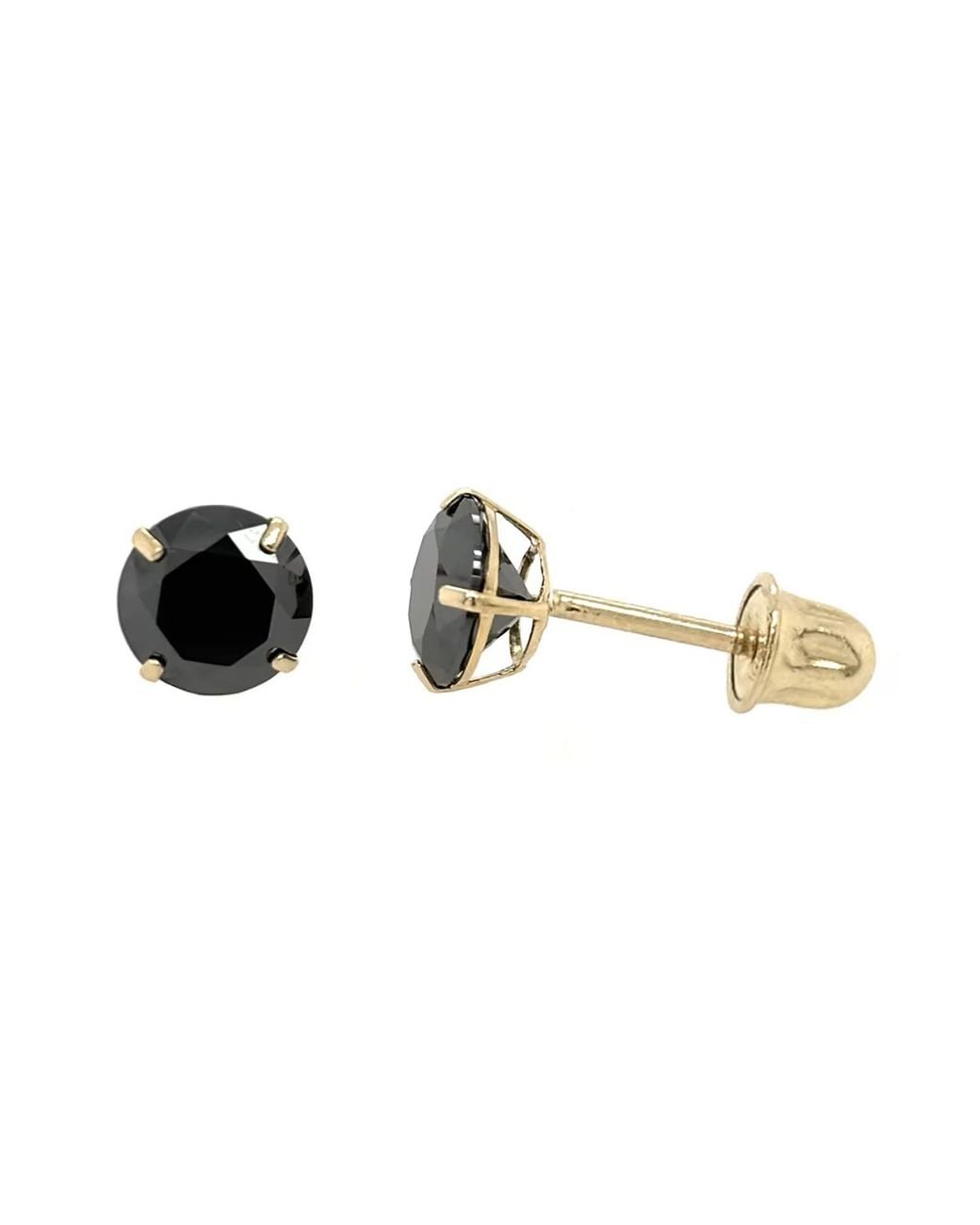 VicStoneNYC Fine Jewelry Metallic Moissanite Solid Stud Earrings for men