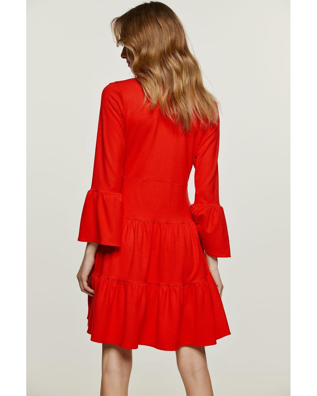 Conquista Jersey Tiered Dress