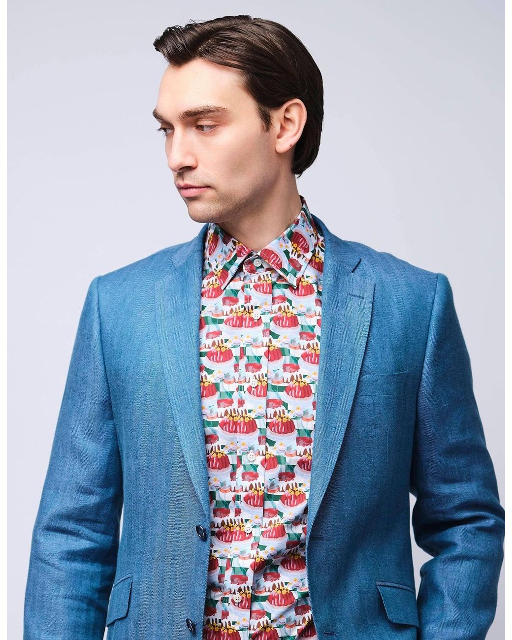 Gresham Blake Red Retro Picnic Shirt for men