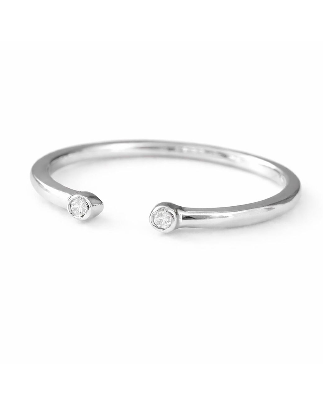 VicStoneNYC Fine Jewelry White Diamond Open Cuff Ring