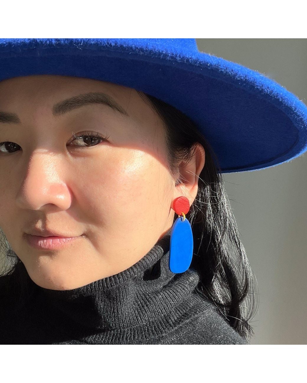 By Chavelli Blue Miro Drop Earrings