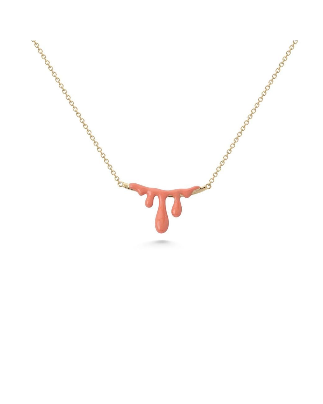 Dolcetto Designs Metallic Gelato Tangerine Necklace