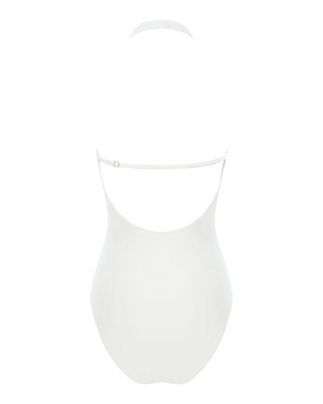 Adriana Pappas Designs White Celine Swimsuit Oatmilk