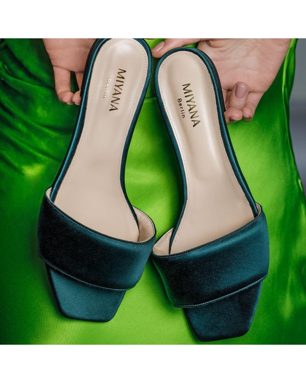 Miyana Berlin Blue Lola Slides