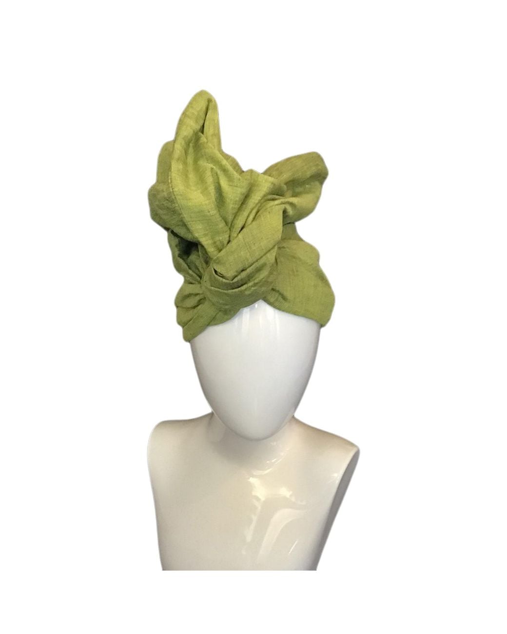 Romer Millinery Green Twisturban Turban