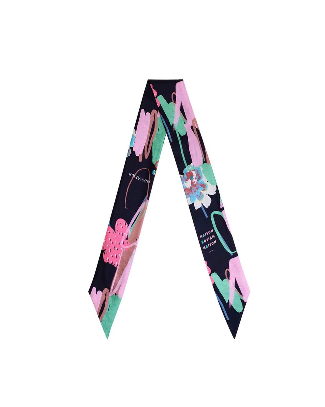 Ana Maison Blue Neo Luxury Look Twilly Scarf