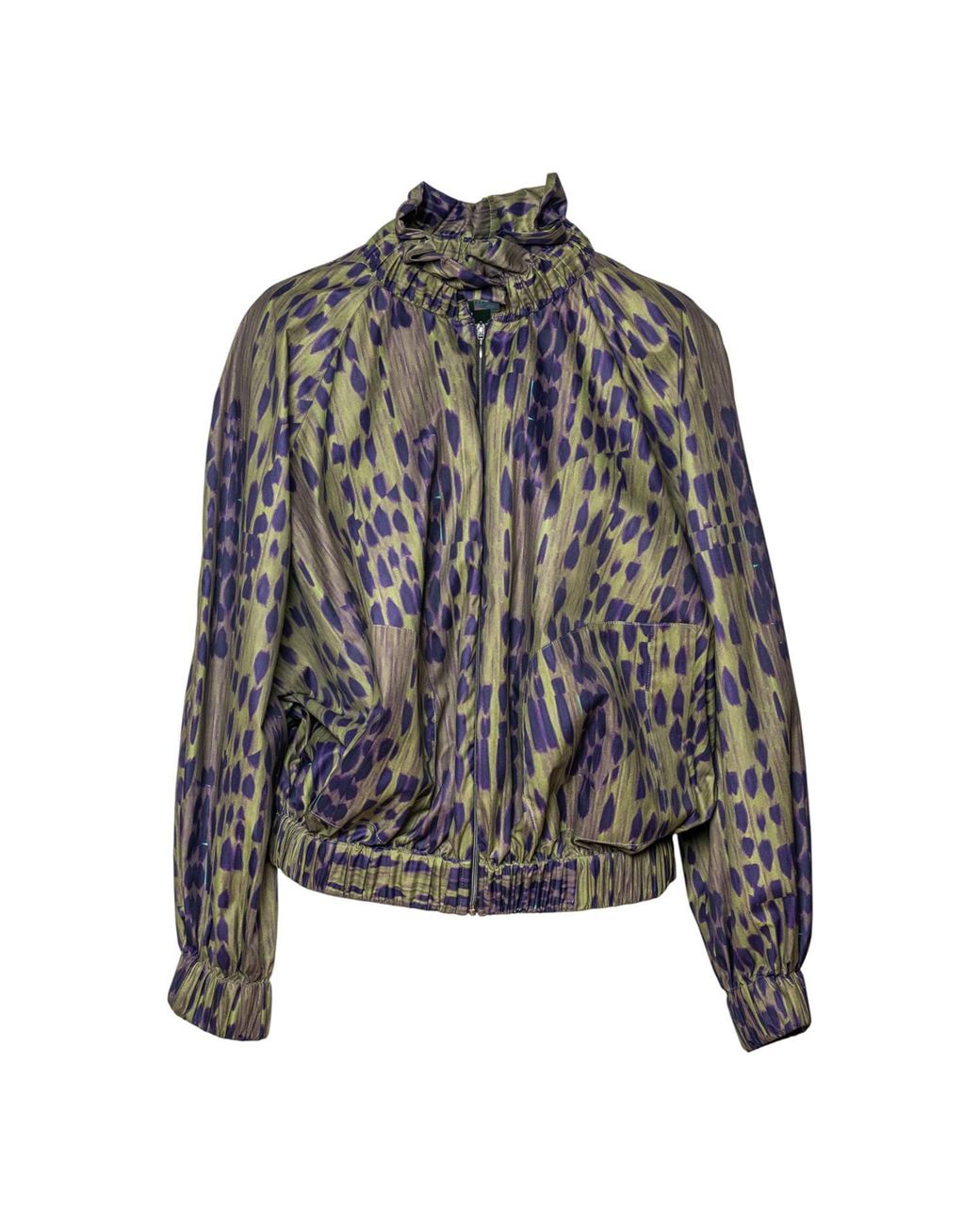 ARTISTA Gray Breath Printed Zipped Jacket