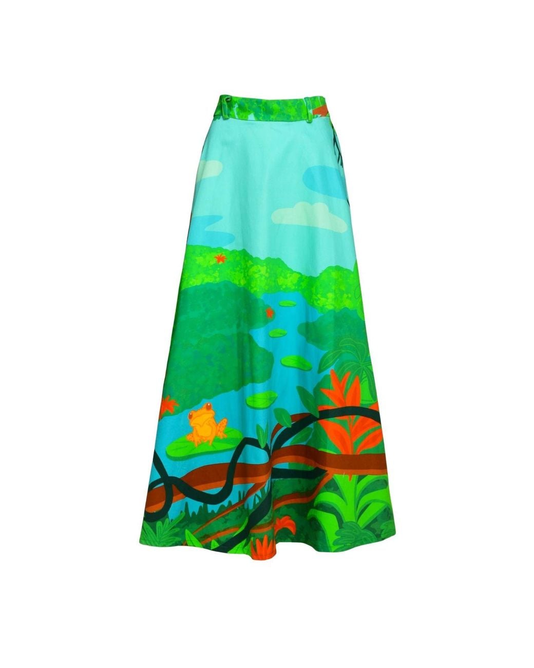 Pineapples Don't Have Sleeves Green Amacayacu National Park Skirt
