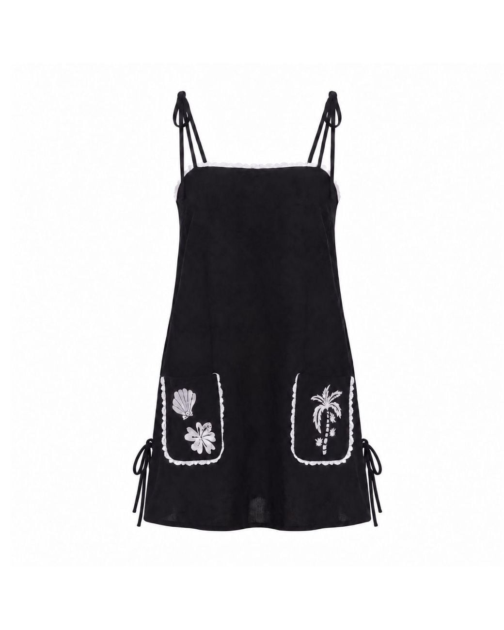 Palm Collective Black Paradiso Mini Dress