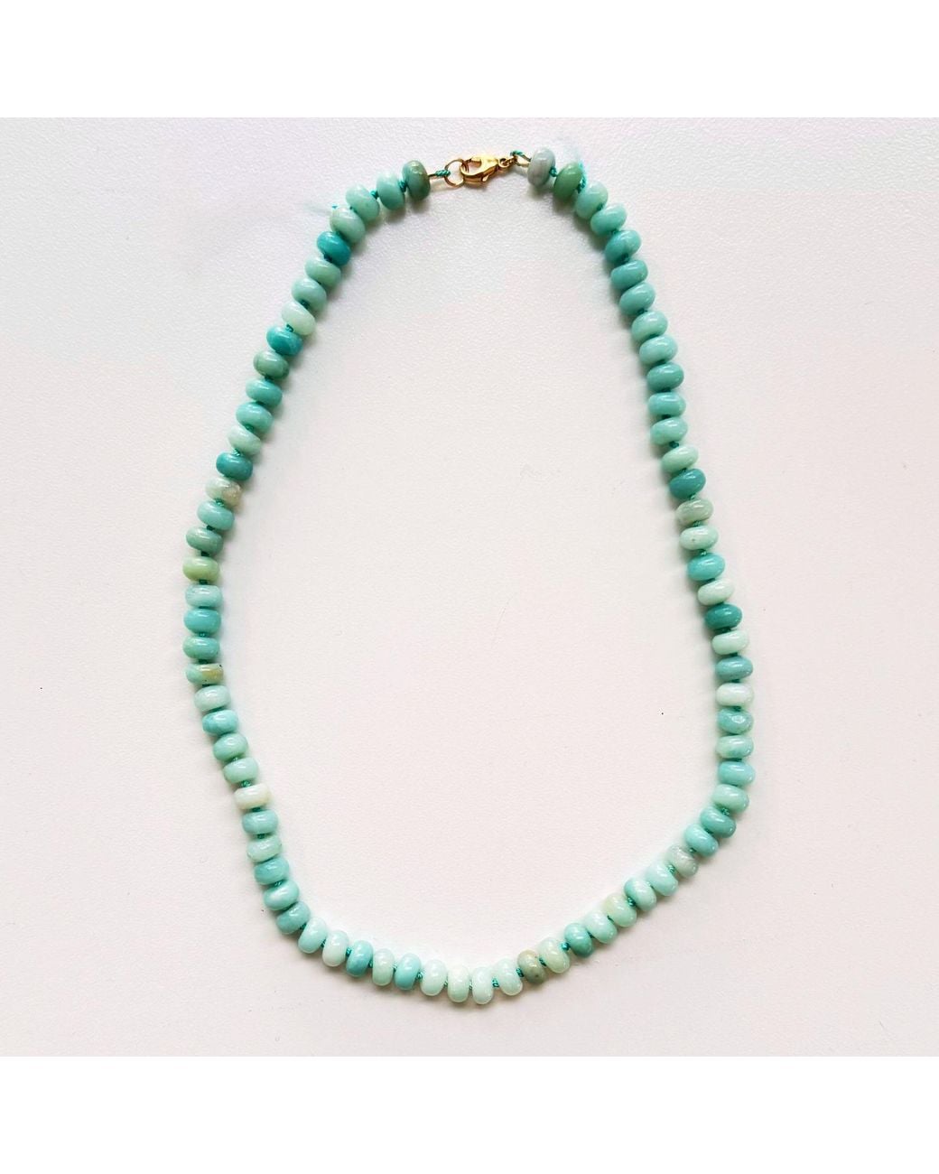 Herself Collections Metallic Amazonite Bead Necklace