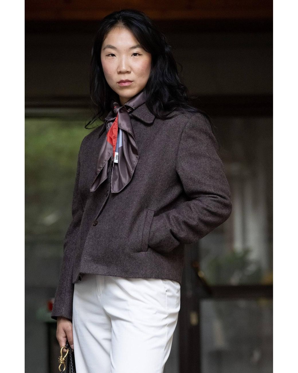 Stovaria Black Deep Himalayan Yak Wool Cropped Statement Jacket