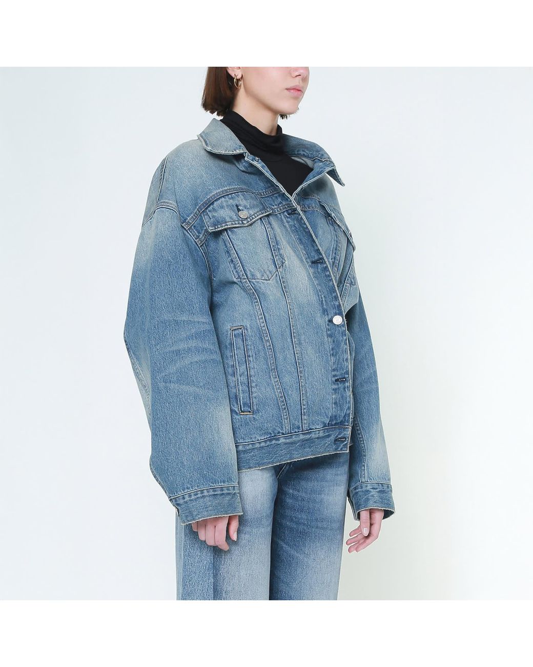 NOEND Blue Alexis Roomy Fit Jacket