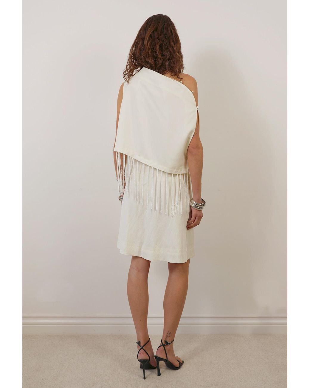 Tohen White Neutrals Manon Fringe Top 1