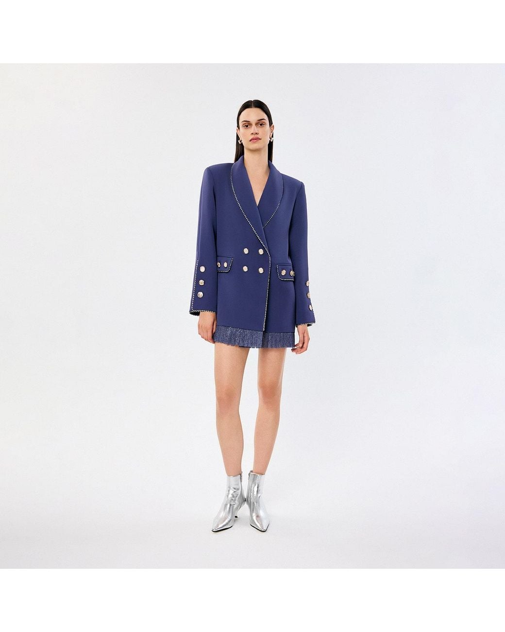 Saint Ones Blue Abell Dress İN İNdigo