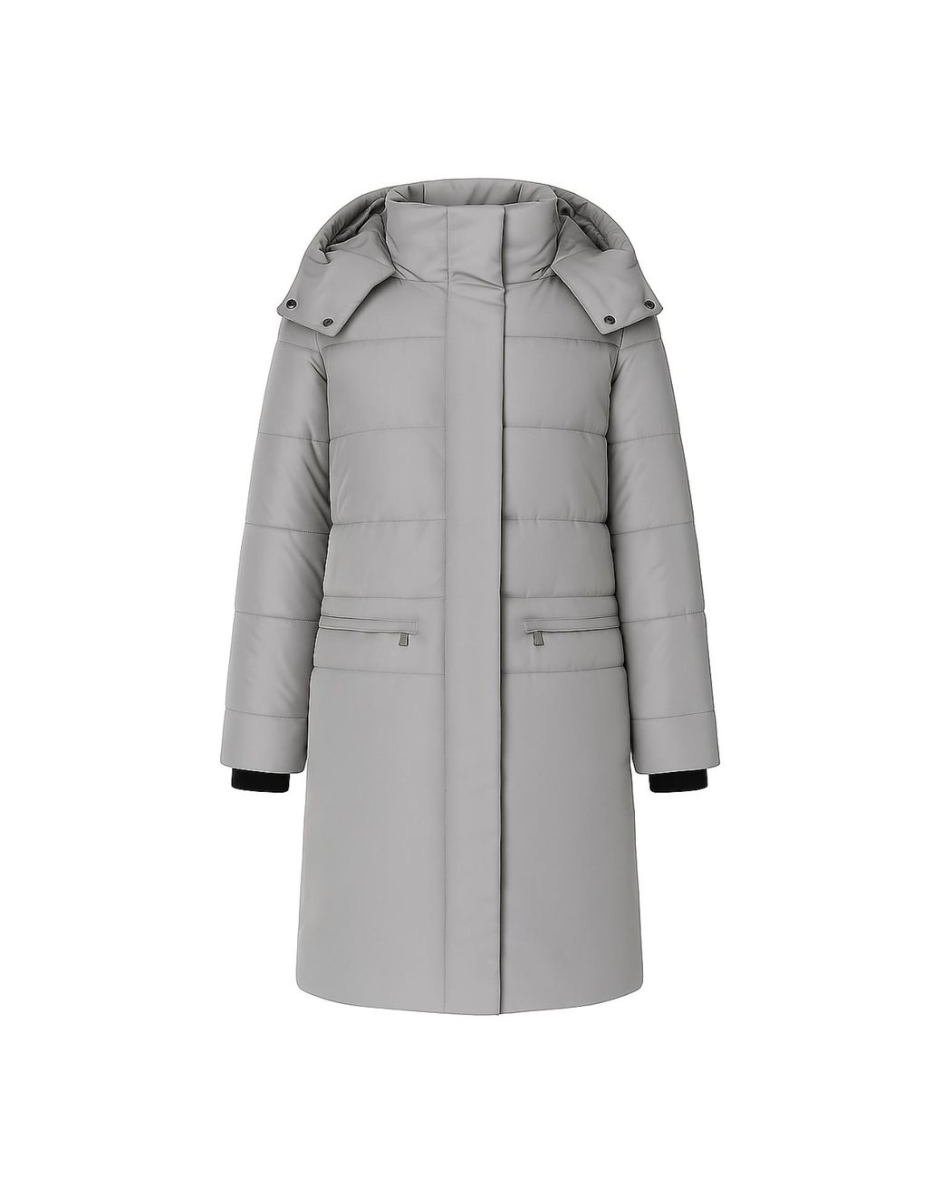 BEIRA Gray Francesca Water Resistant Padded Coat