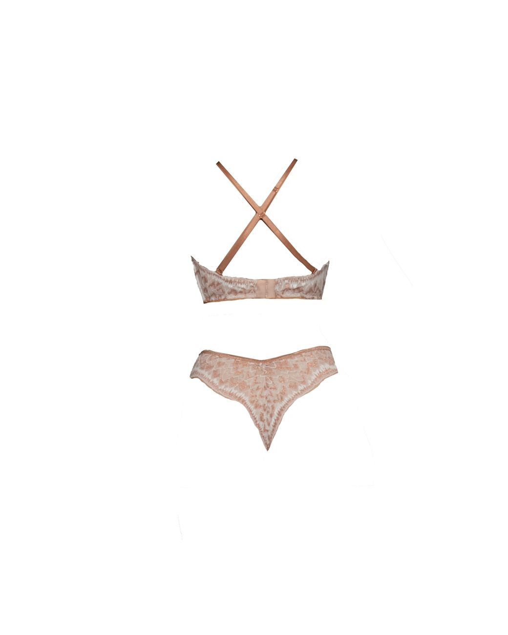 Carol Coelho Pink Cardin Copper Metallic Halter Bralette
