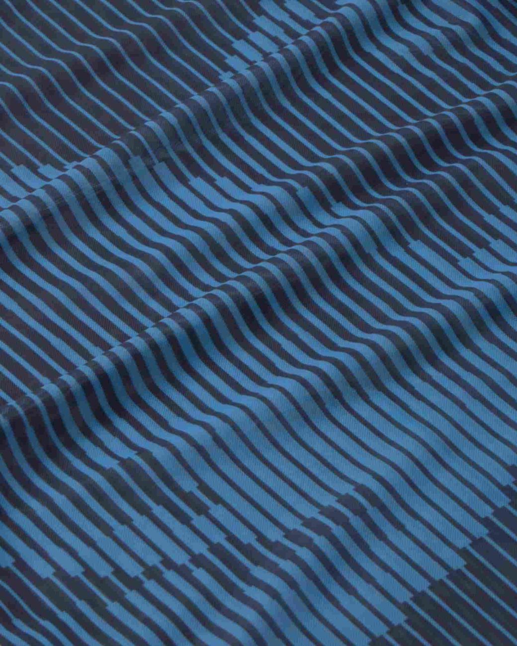 Thinking Mu Blue Tere's Sheer Lotus Top