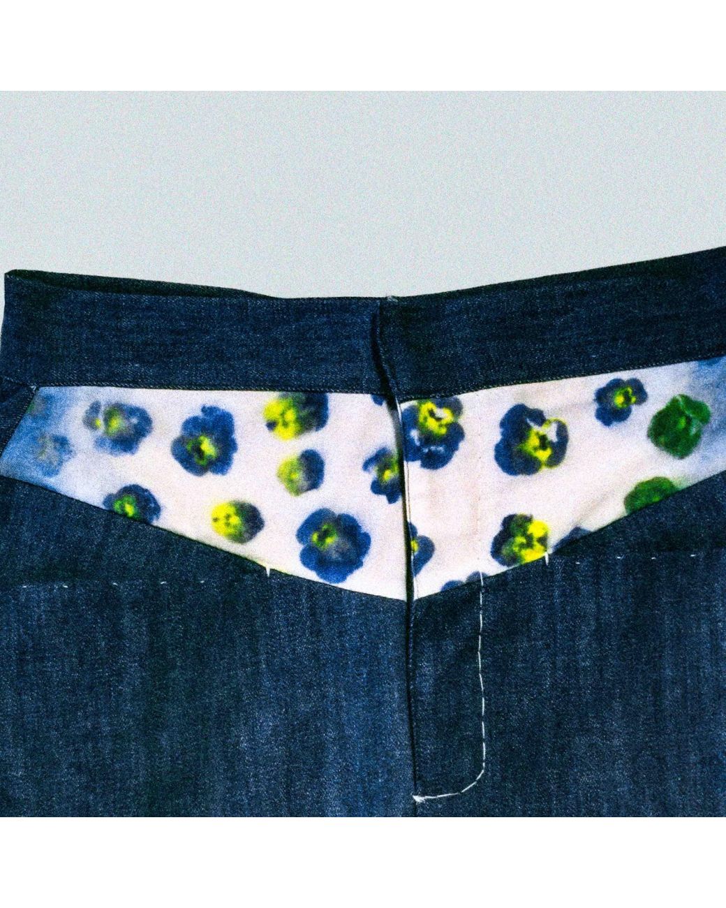 Maison Louis Blue Balloon Denim Trousers for men