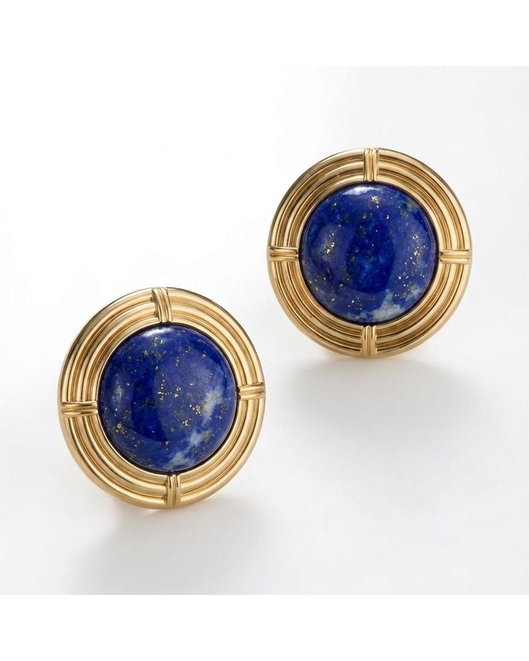 GEM BAZAAR Blue Luxe Lazuli Earrings