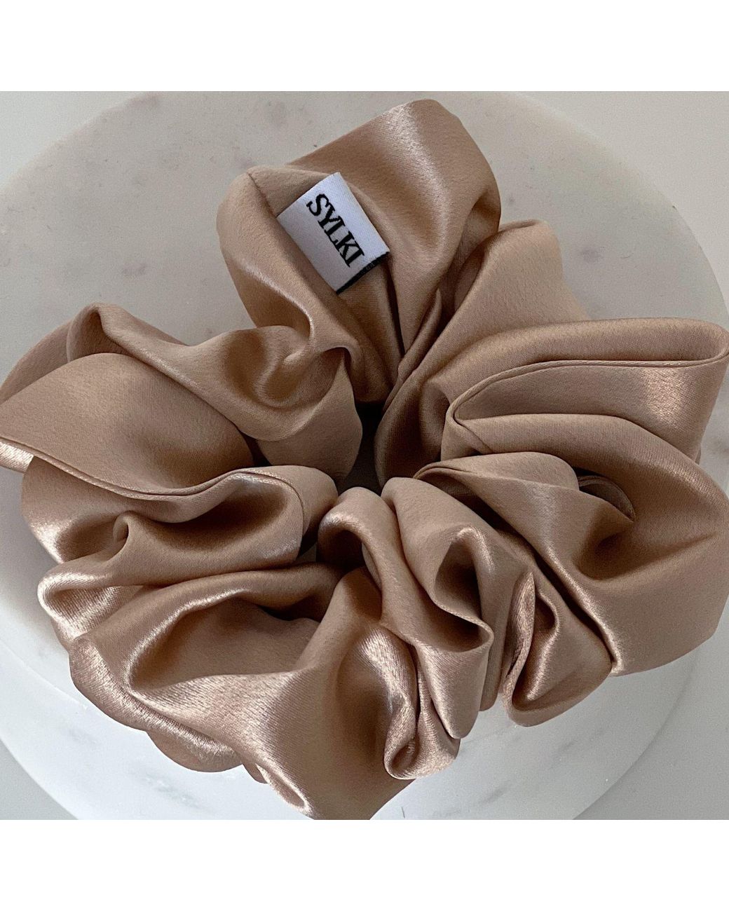 Sylk Brown Silk Scrunchie Bundle