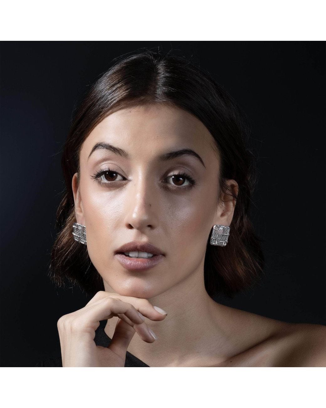 German Kabirski Metallic Resh Lightweight And Titanium Mesh Earrings