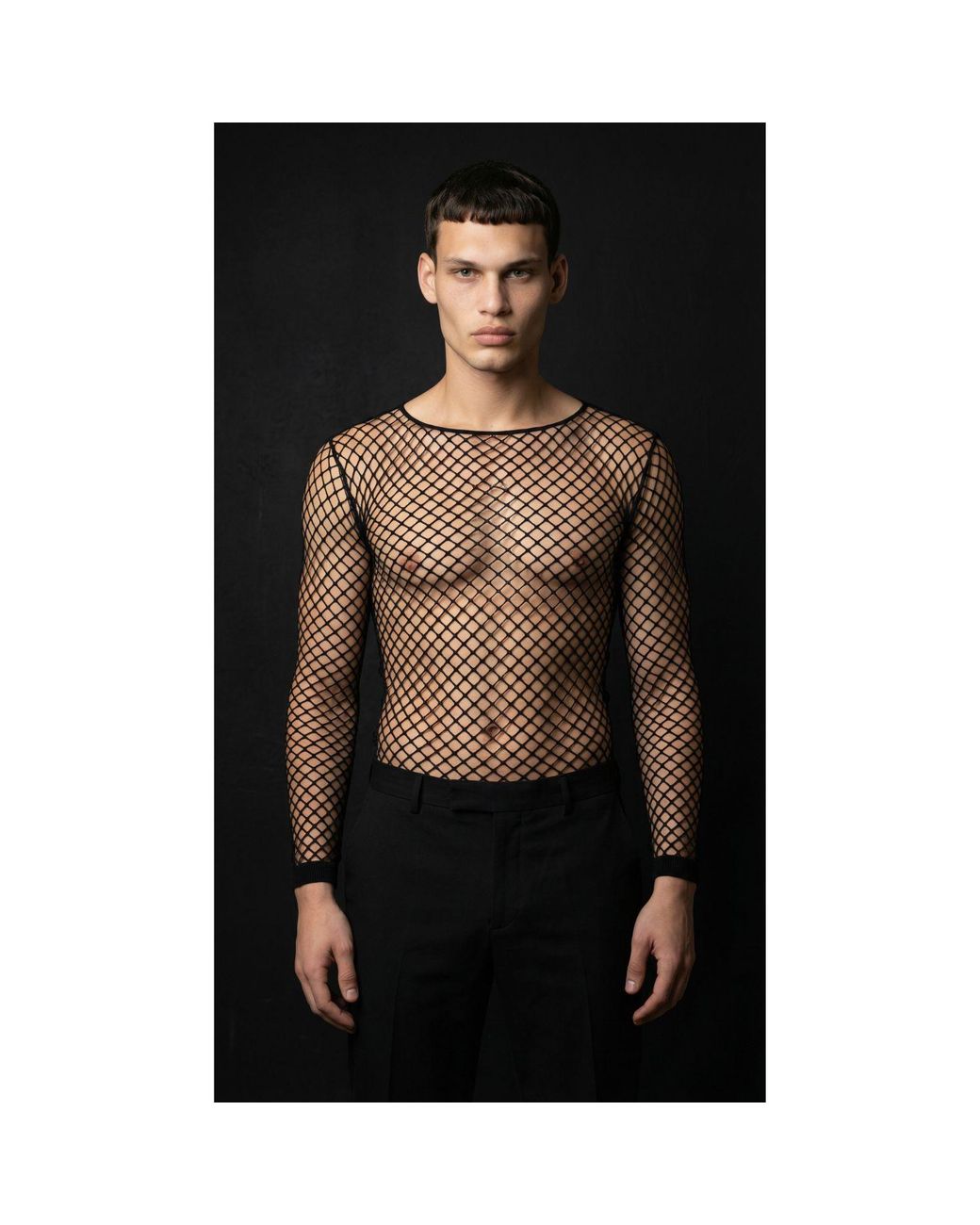 Monzlapur New York Gray Classic Mesh Top for men