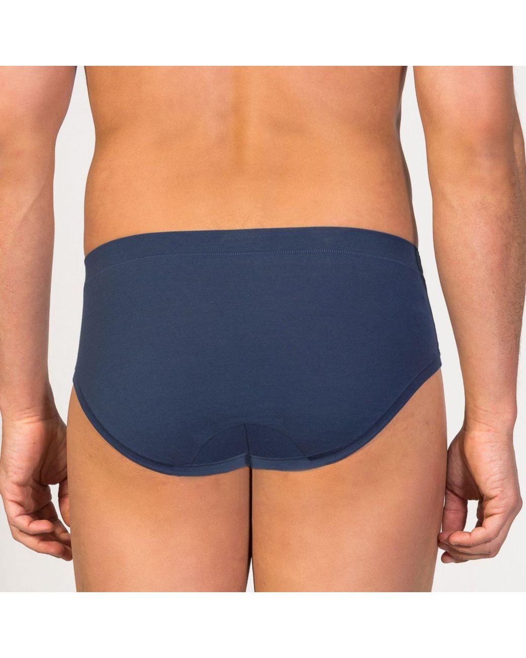 Zd - Zero Defects Blue Mini Briefs Egyptian Cotton for men