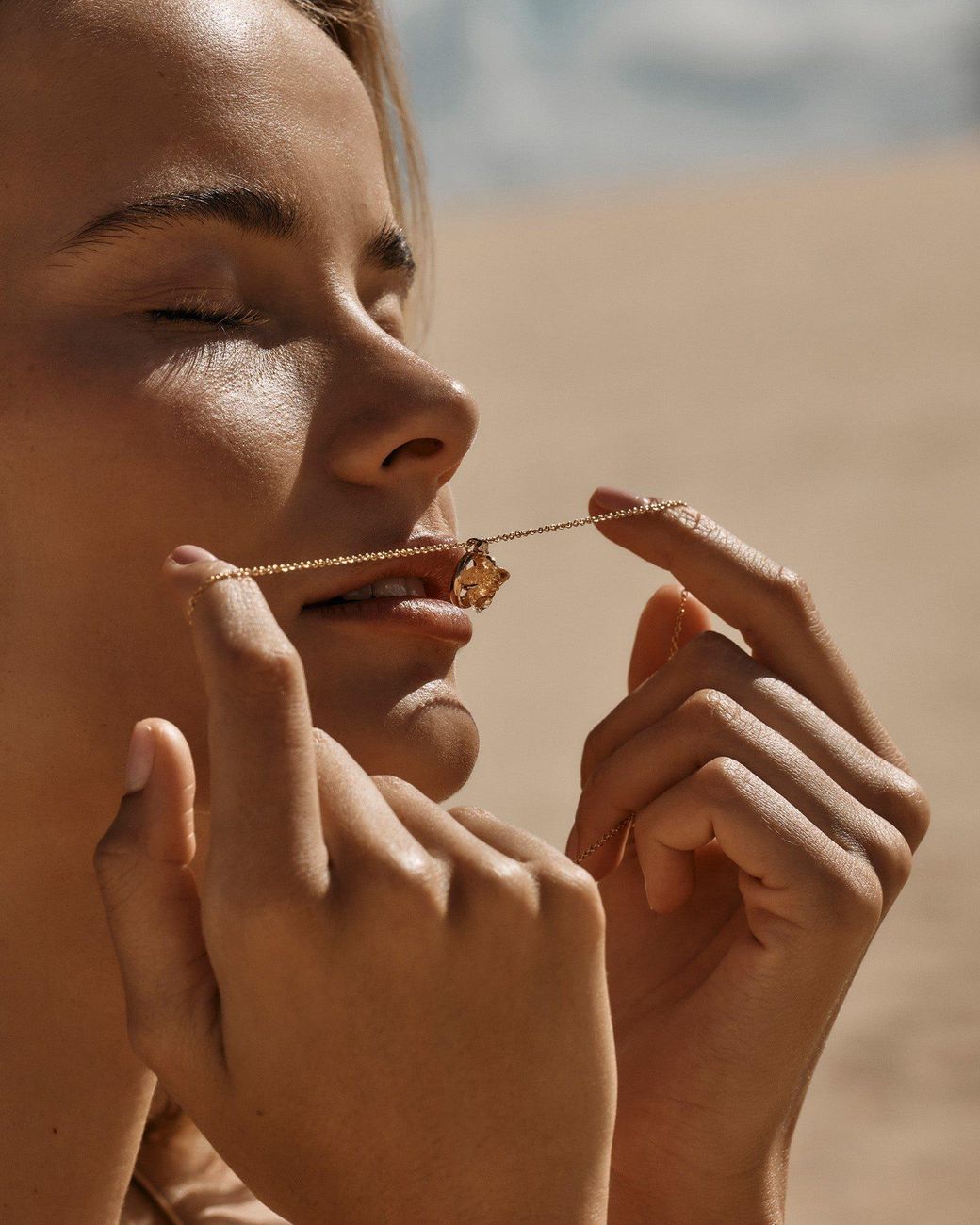 Amber Sceats Metallic Forage Necklace