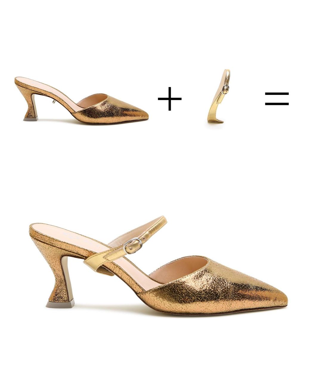 Alterre Natural Antique Twiggy Curve Mule