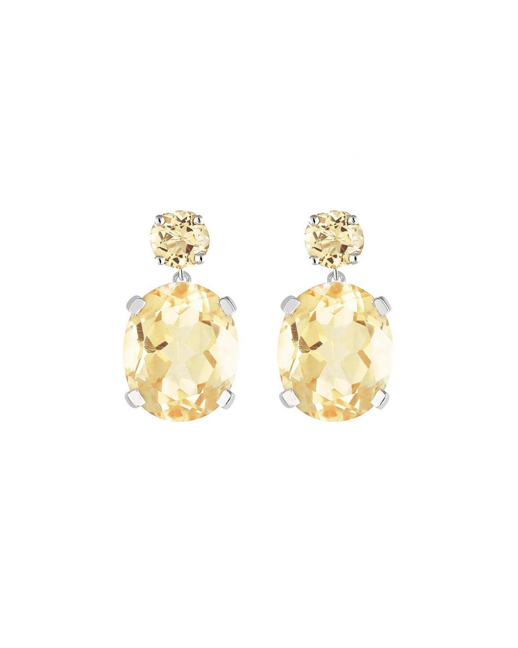 Augustine Jewels Metallic Citrine Drop Earrings