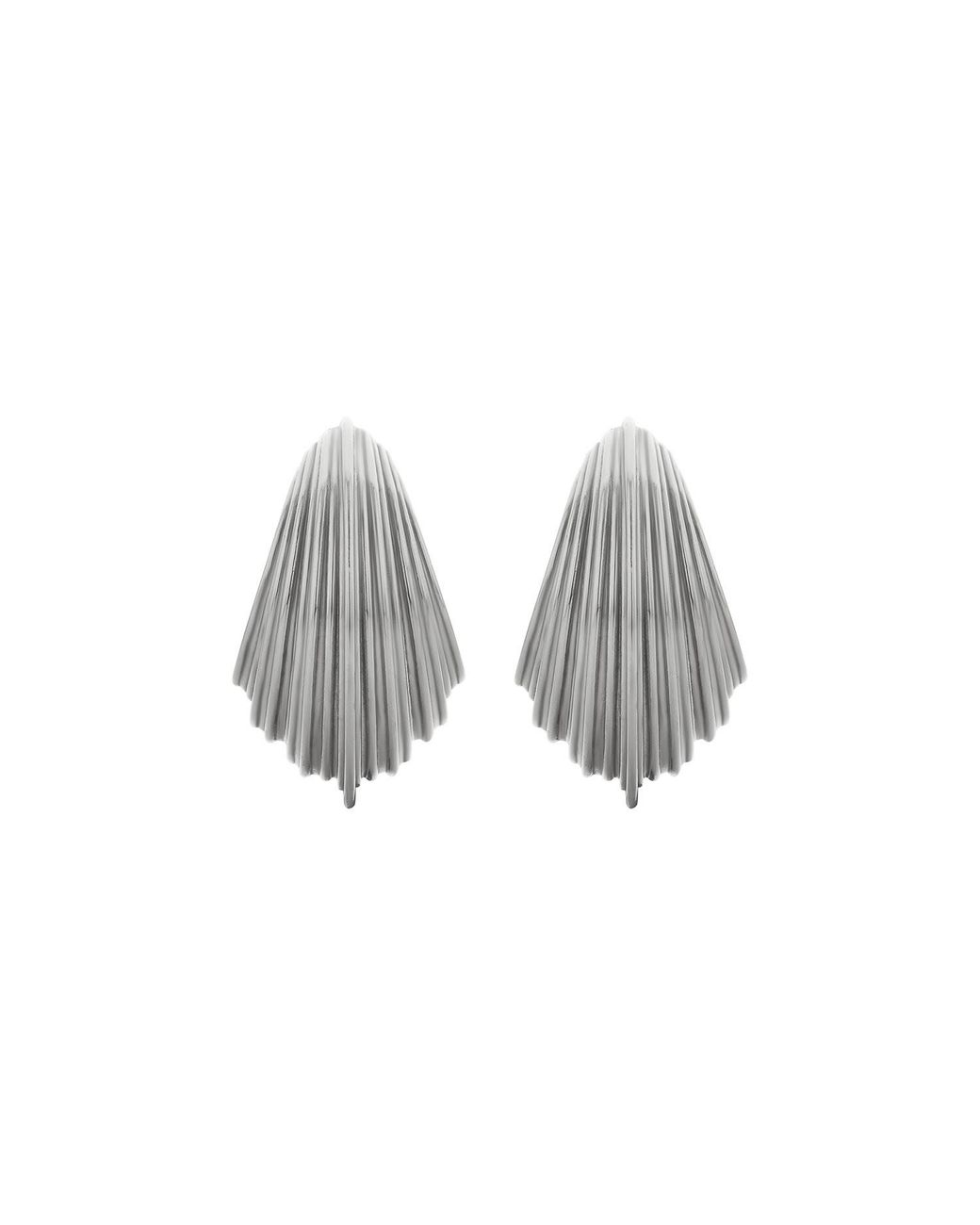 Zoe & Morgan Metallic Rae Hoop Earrings