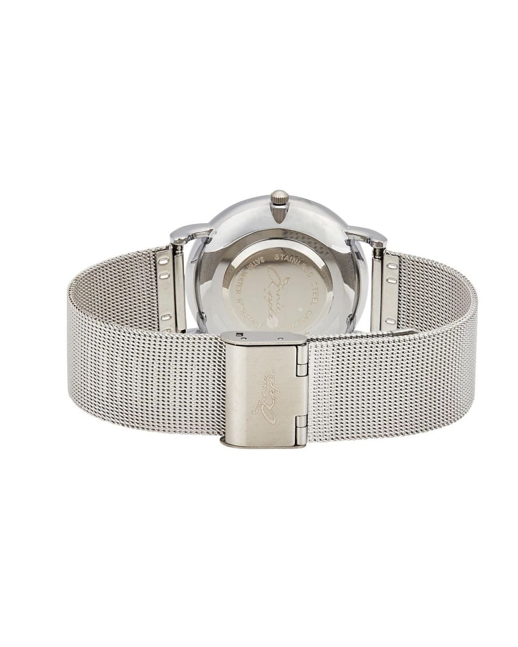 Bermuda Watch Company Metallic Annie Apple Alore/ Mesh Strap Hairdresser Scissor Hands Wrist Watch