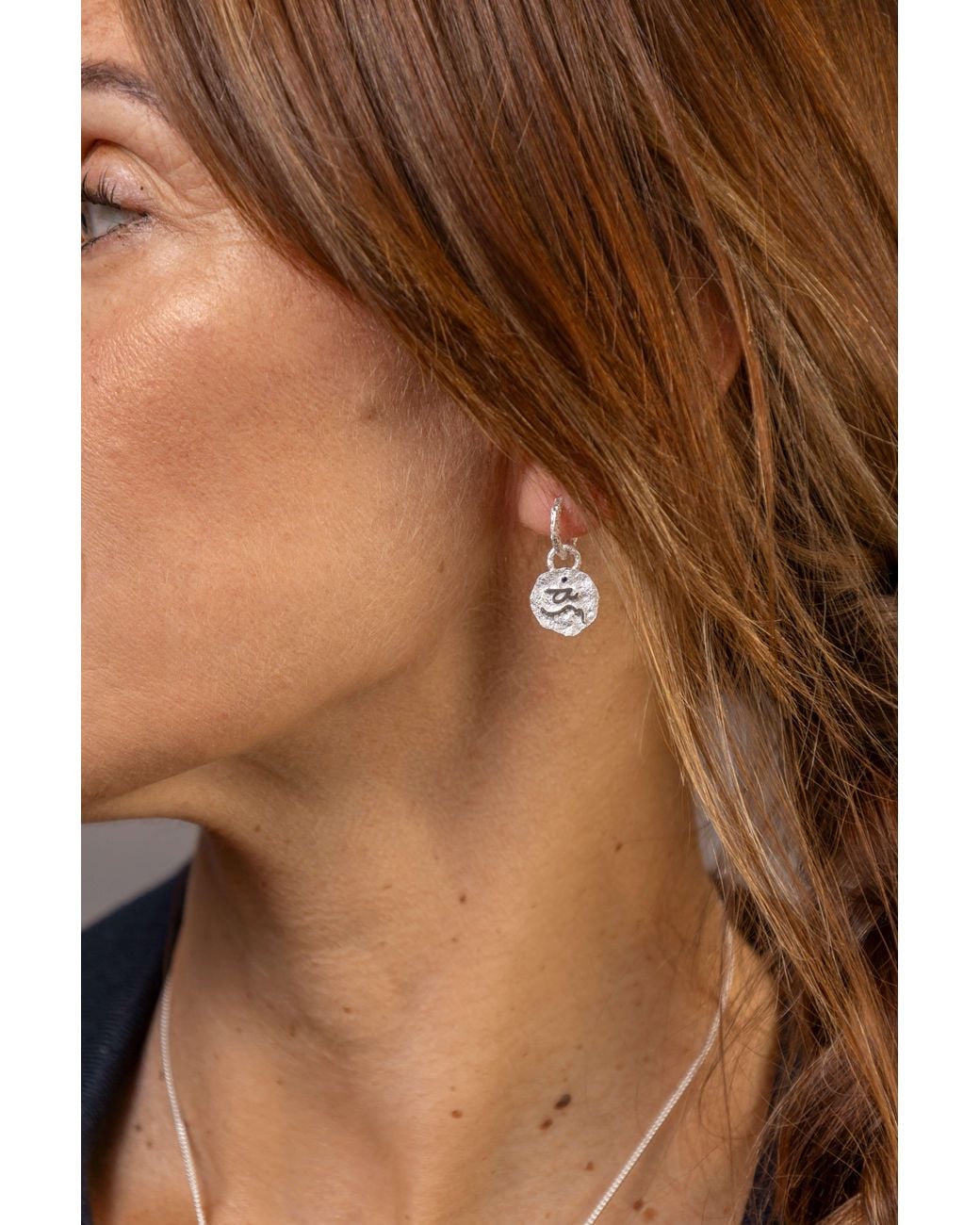 Claire Hill Designs Metallic Difficult Huggie Hoops