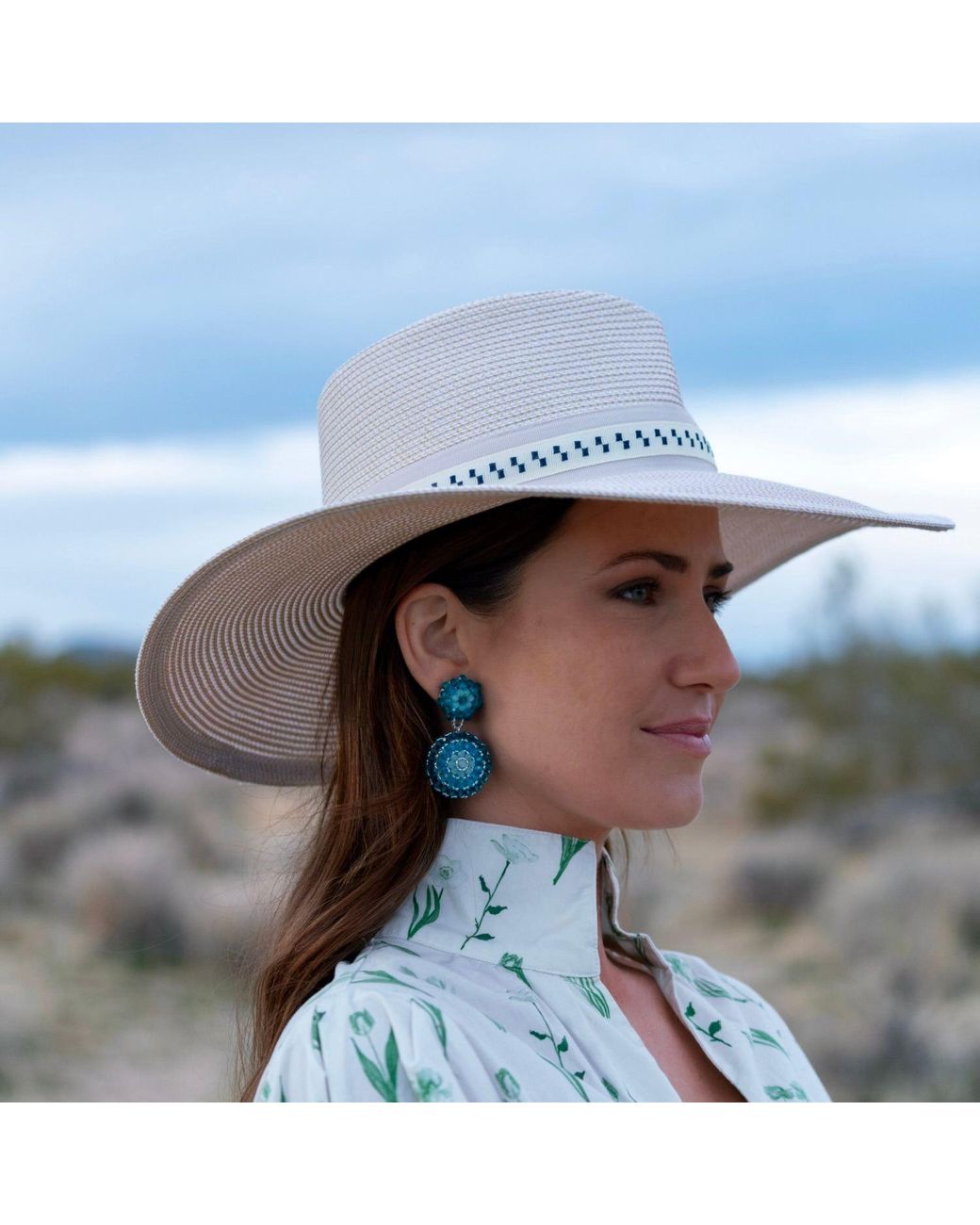 Fairchild Baldwin Blue Amelia Earrings Cornflower