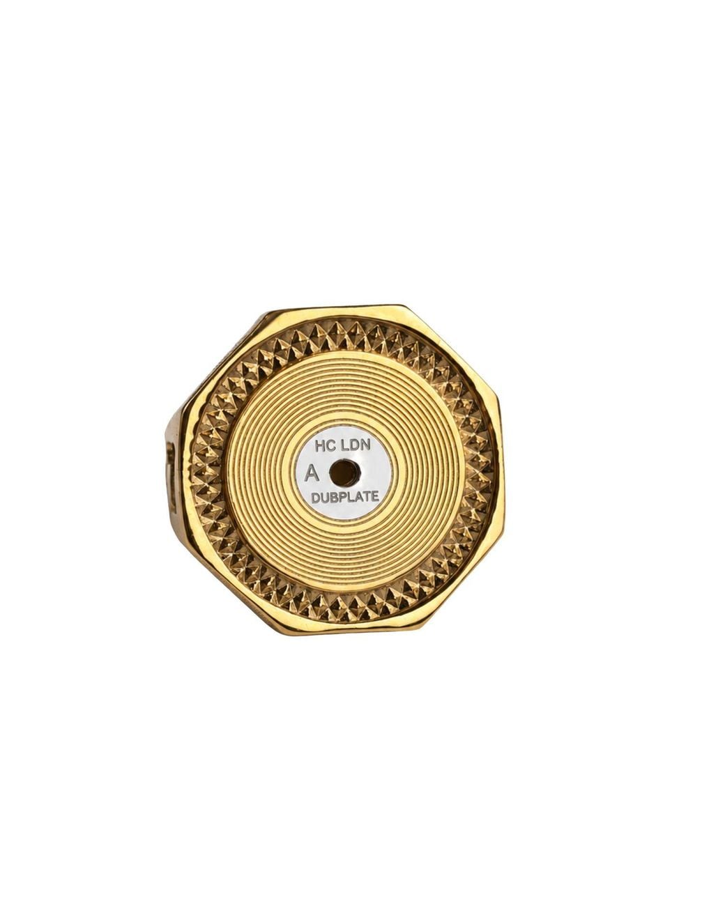 Hoops + Chains LDN Metallic Vinyl Record Sovereign Ring