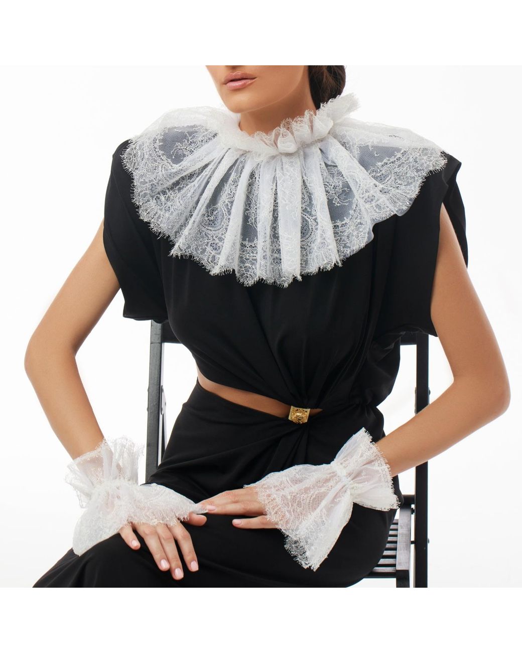 Azima Musayeva White Adeline Matching Set