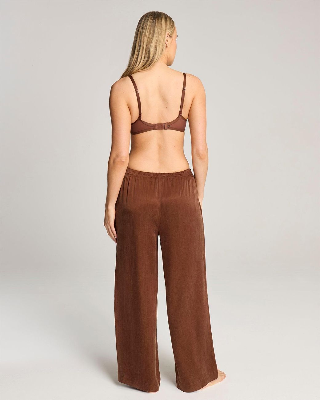 Nudea Brown Eco-Luxe Drawstring Trouser