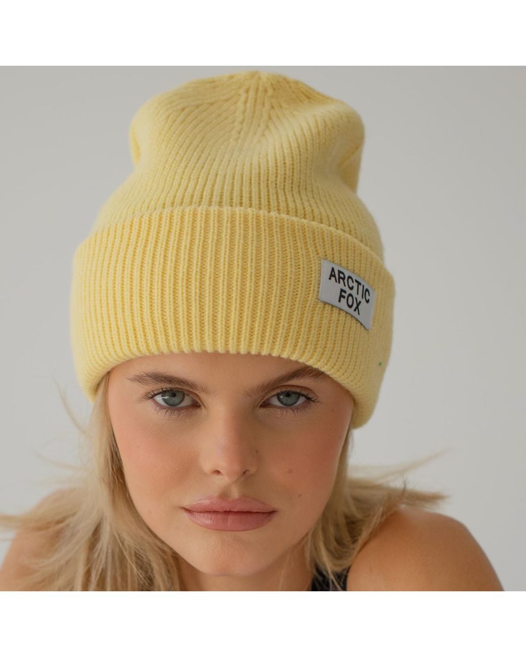 Arctic Fox & Co. Yellow The Recycled Bottle Beanie In Soft Hay