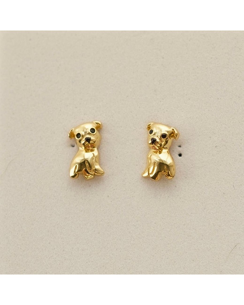 Cloud Haven Metallic Pit Bull Stud Earrings