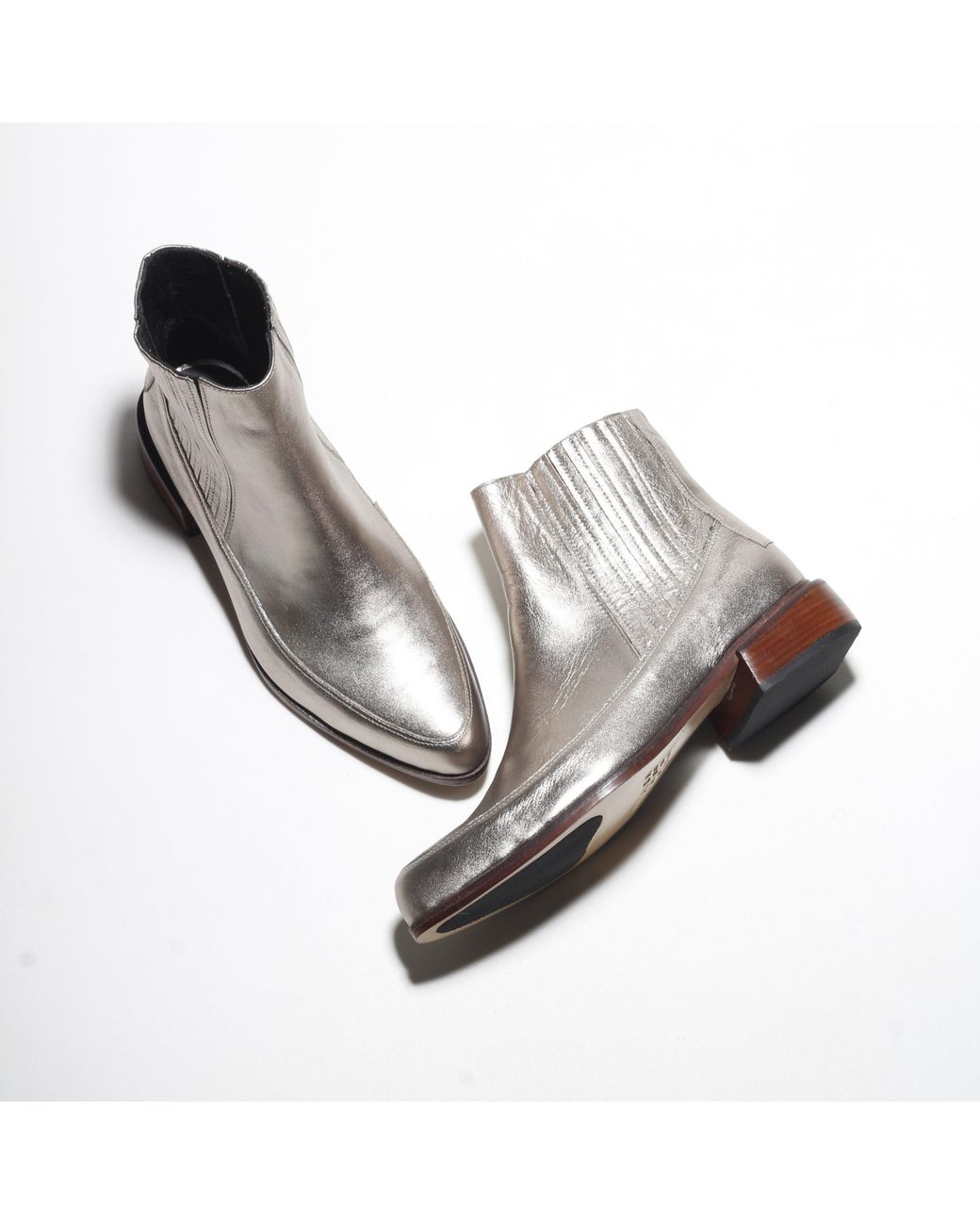 Mafalda Metallic Cordelia Ankle Boots