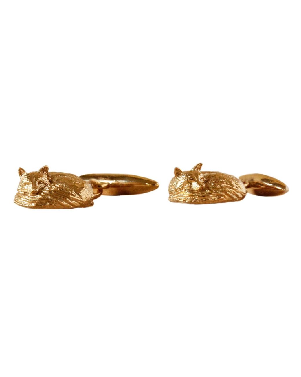 Lee Renee Brown Fox Cufflinks – Sleeping for men