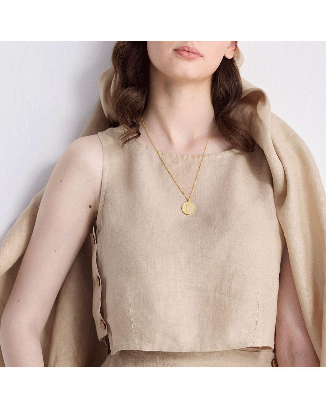 REISTOR Natural Neutrals Boxy Crop Top