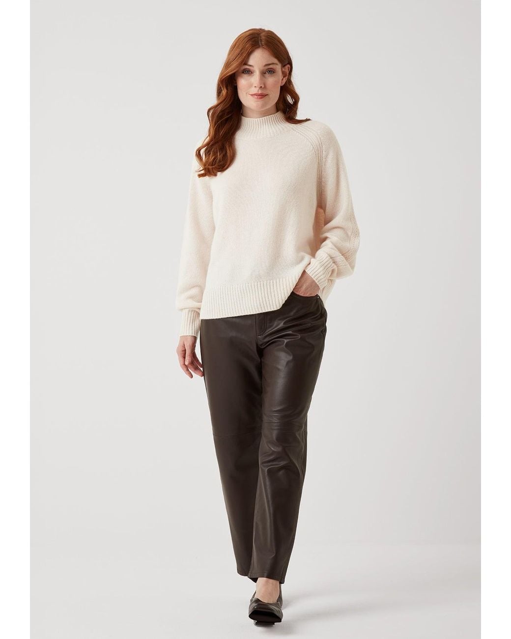 Loop Cashmere White Neutrals The Luxe Turtle Neck