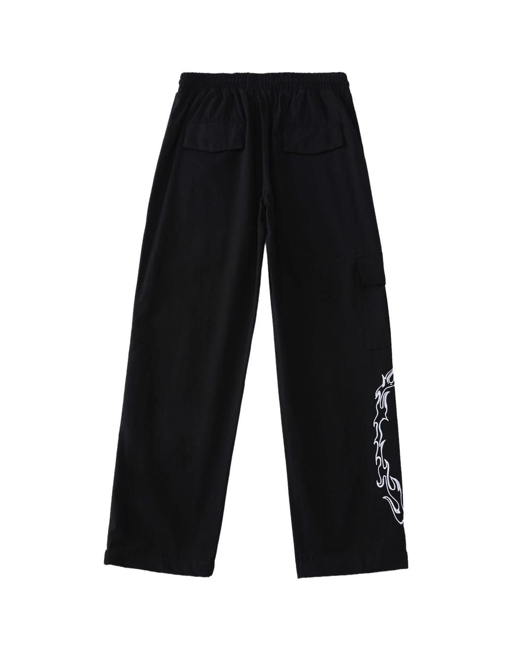 VERYRARE Black Ripstop Quote Pants for men