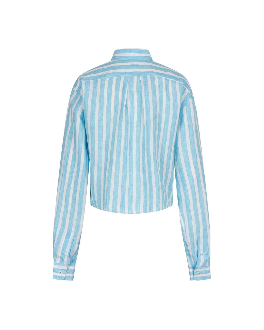 Paramidonna Blue Ida Shirt Striped Aqua