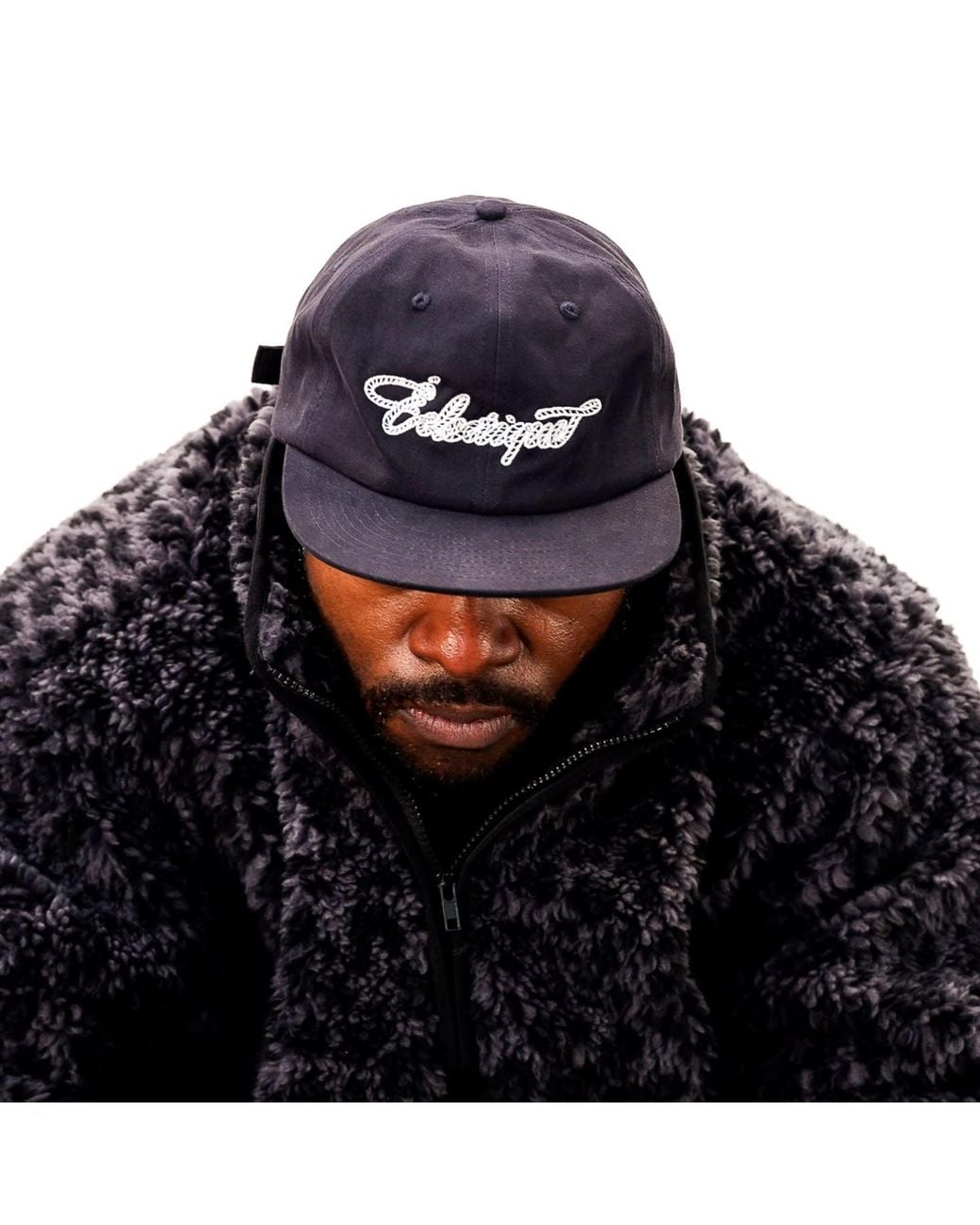 Éclectique Blue Rope Script Dad Hat for men